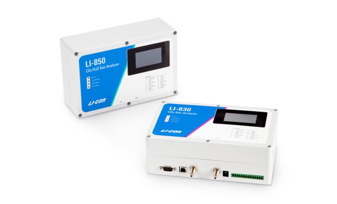 LI-COR Gas Analyzer devices measure CO2 