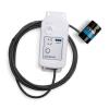 light sensor connected to a temp and humidity data logger via a cable against a white background