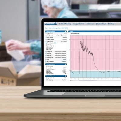 InTempConnect UI shot in health care environment